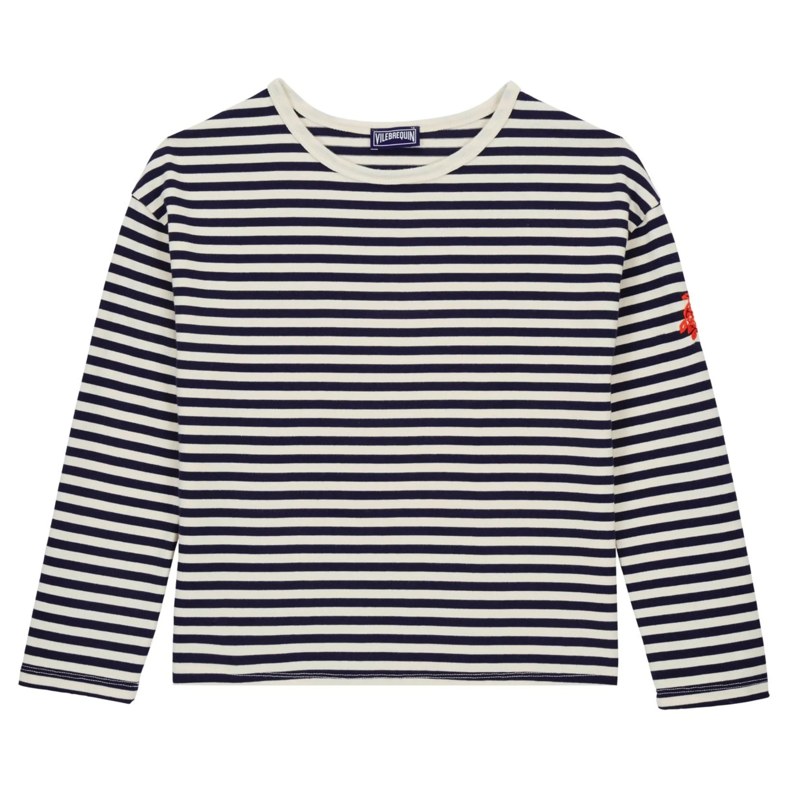 Fille Vilebrequin T-Shirts^T-Shirt En Coton Garçon A Rayures