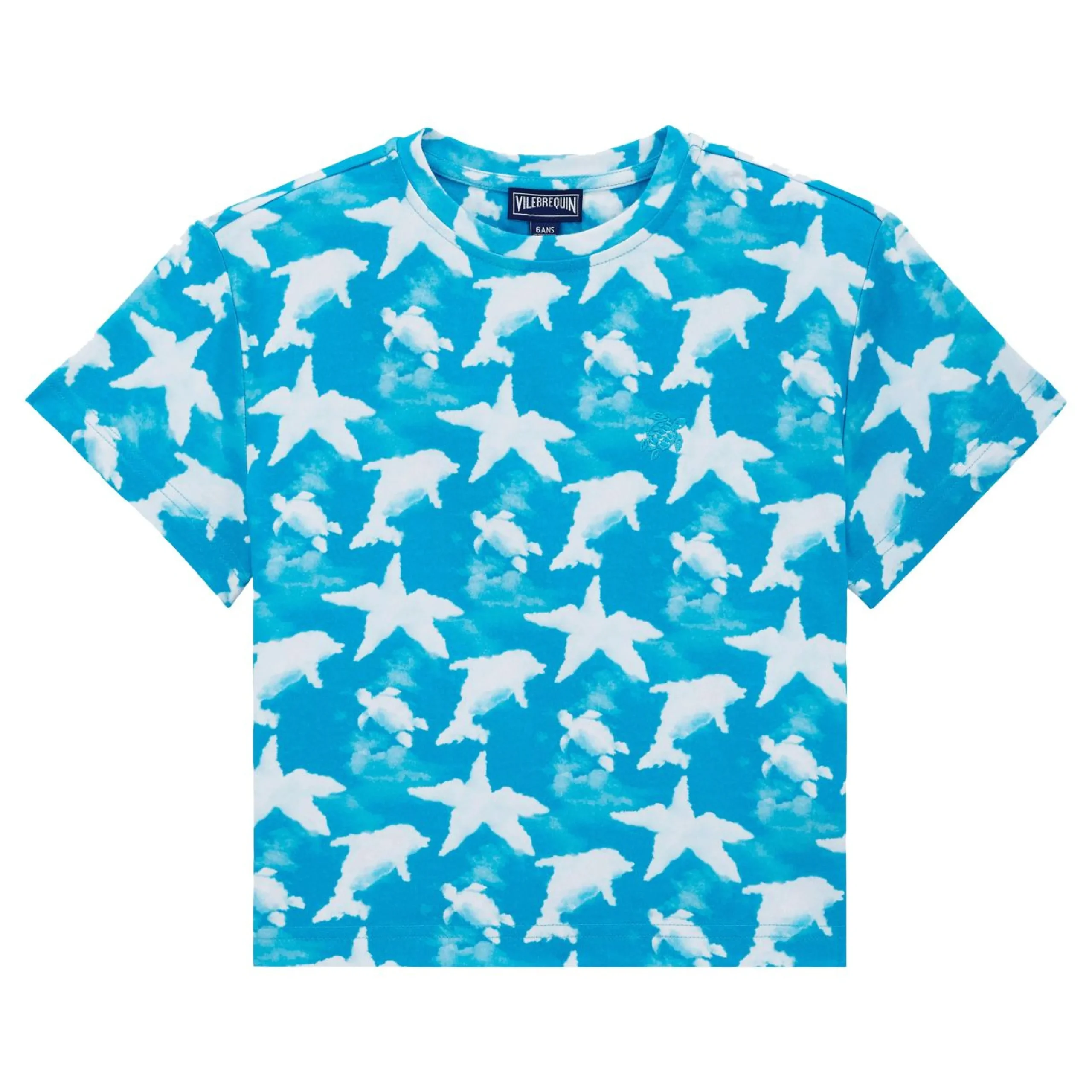 Garçon Vilebrequin T-Shirts^T-Shirt En Coton Garçon Clouds