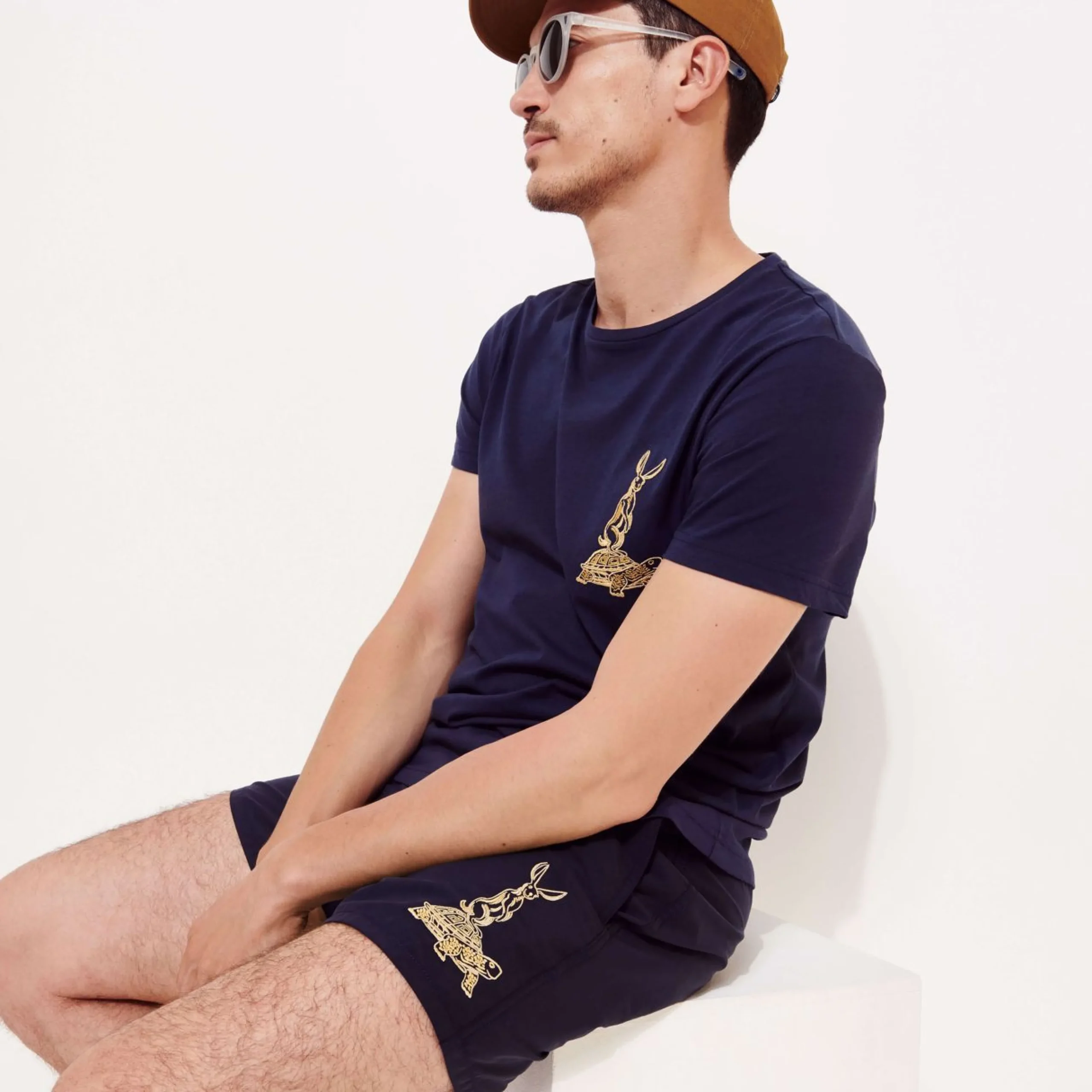 Homme Vilebrequin T-Shirts^T-Shirt En Coton Homme Brodé The Year Of The Rabbit