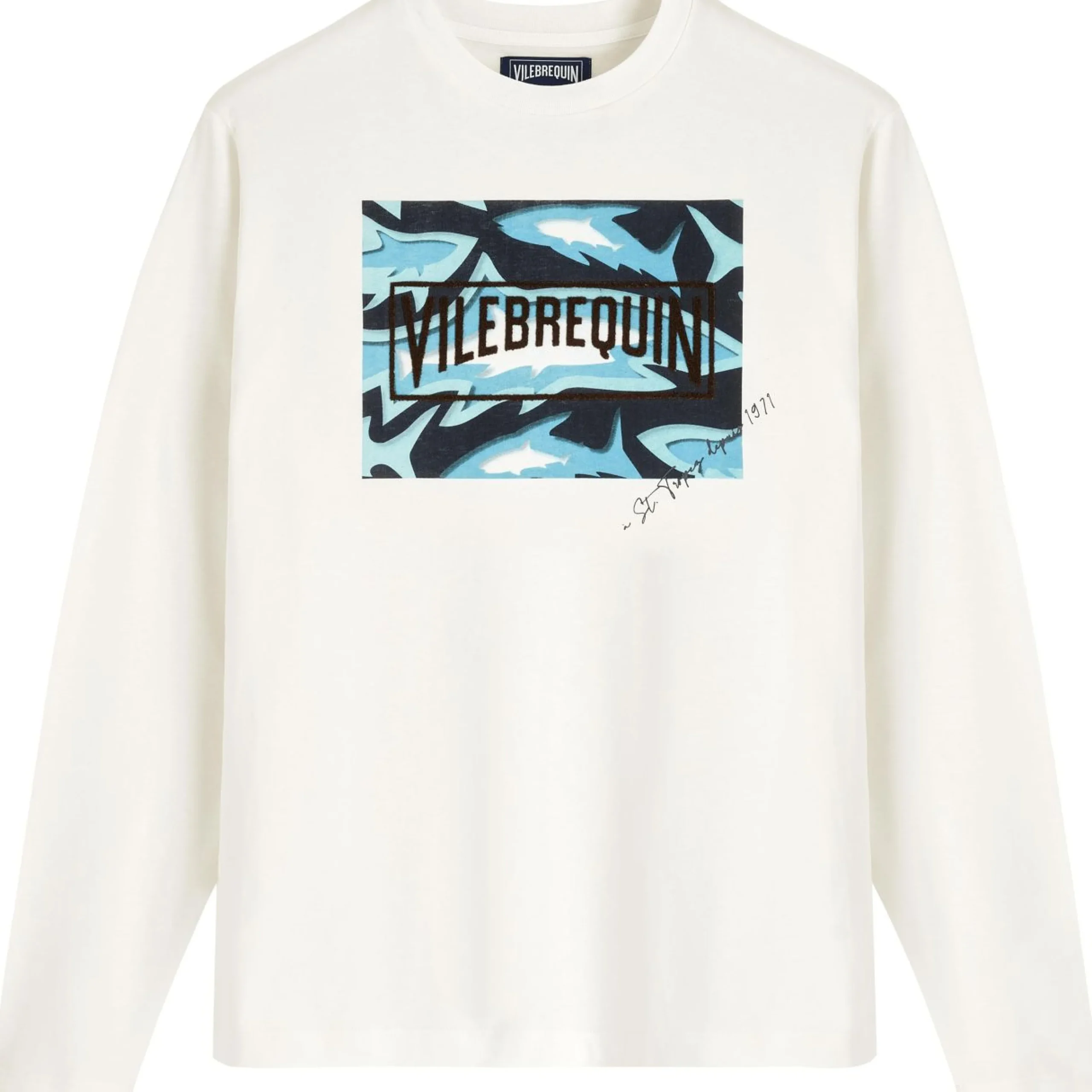 Homme Vilebrequin T-Shirts^T-Shirt En Coton Homme Imprime Requins 3D