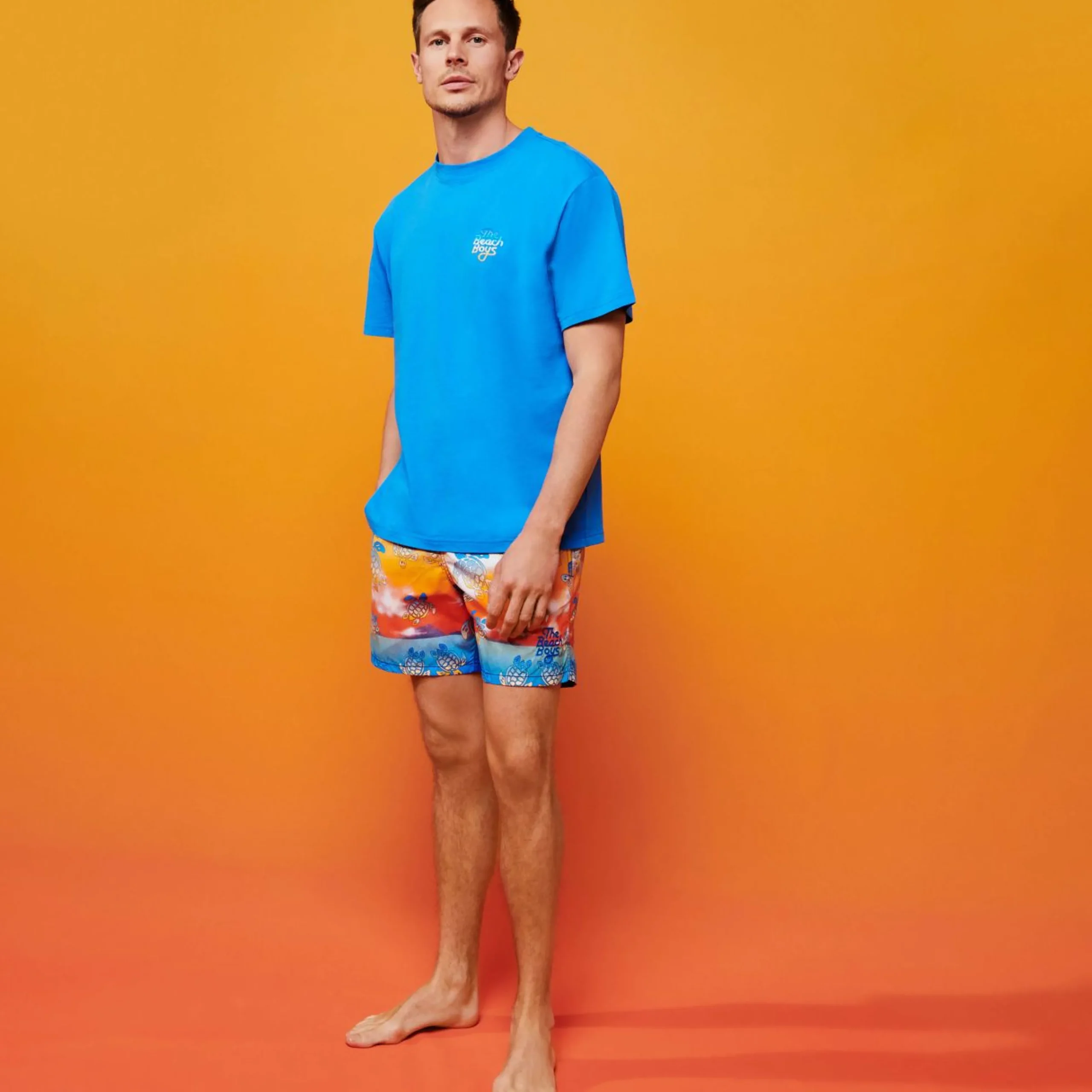 Homme Vilebrequin T-Shirts^T-Shirt En Coton Organique Homme Brodé - X The Beach Boys