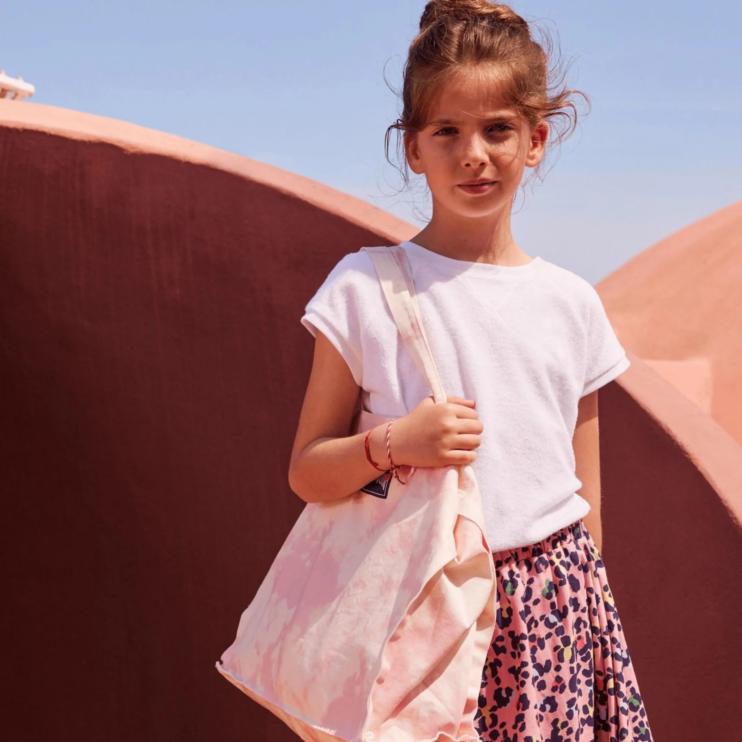 Fille Vilebrequin T-Shirts^T-Shirt Sans Manches En Eponge Fille Uni