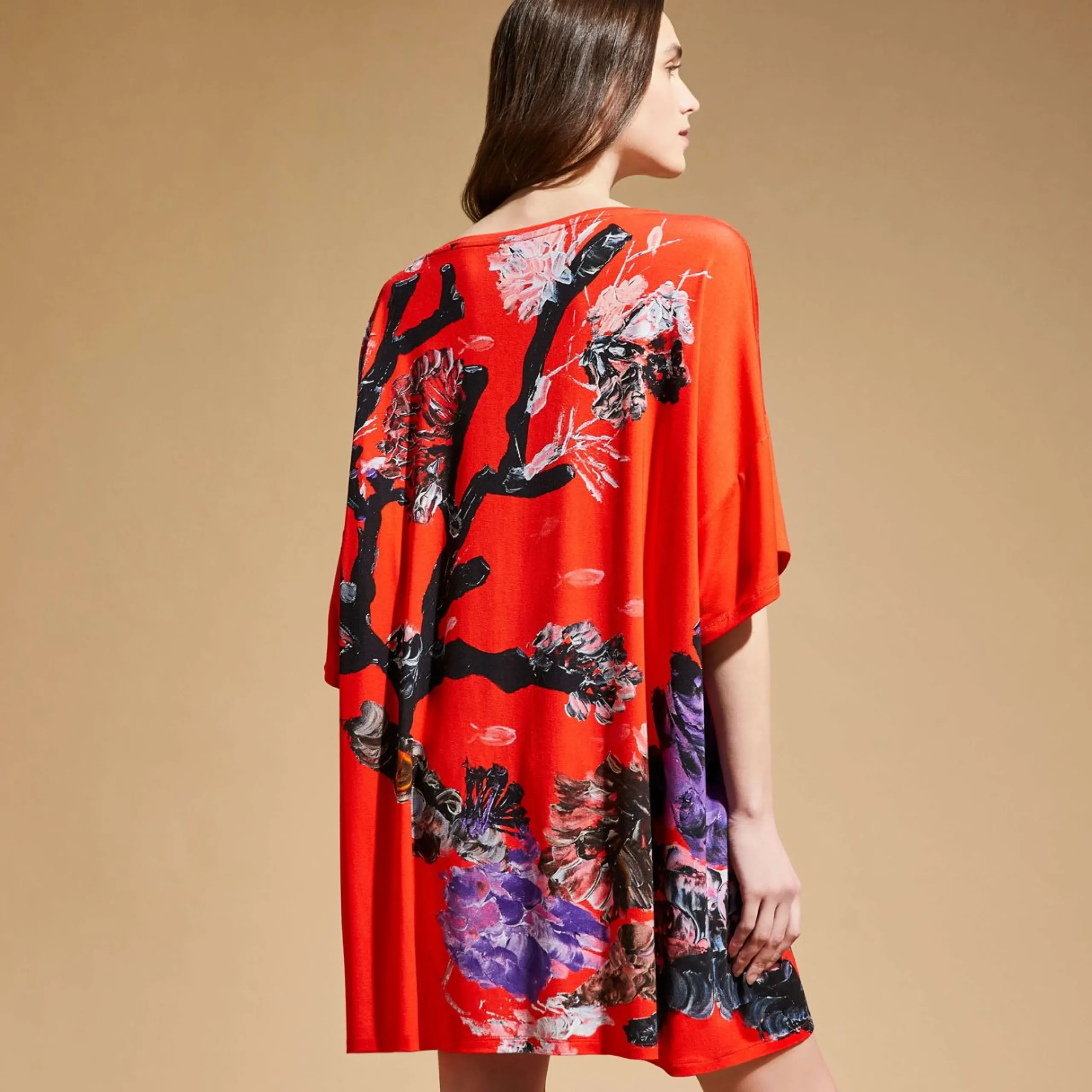 Femme Vilebrequin Tuniques^Tunique En Viscose Femme Spring Flower - X Patrizia Gucci
