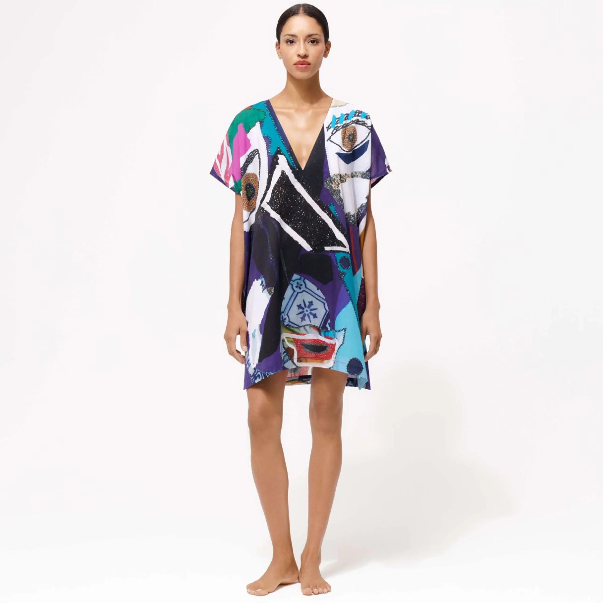 Femme Vilebrequin Tuniques^Tunique En Voile De Coton Femme Envoutement - X Deux Femmes Noires