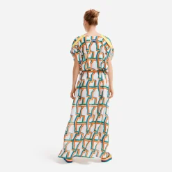 Femme Vilebrequin Tuniques^Tunique Longue Femme En Voile De Coton Africain - X Jcc+ - Edition Limitee