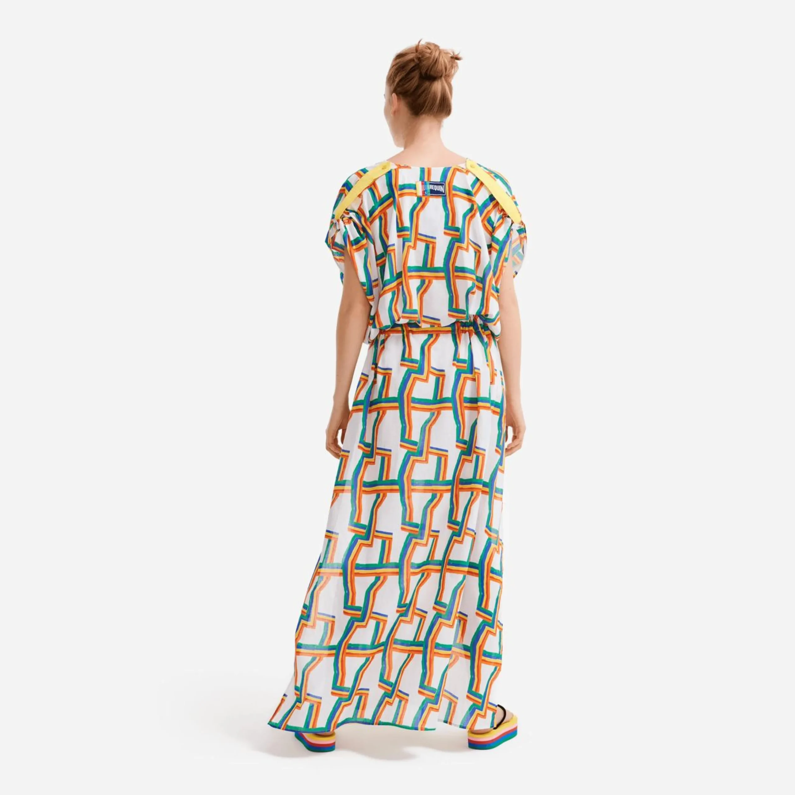 Femme Vilebrequin Tuniques^Tunique Longue Femme En Voile De Coton Africain - X Jcc+ - Edition Limitee