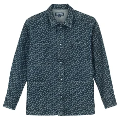 Homme Vilebrequin Vestes Et Manteaux^Veste En Jean Imprime Homme Micro Turtles Corrosion